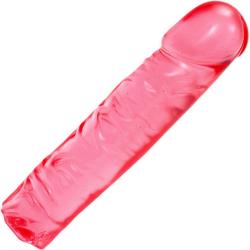 Doc Johnson Crystal Jellies Classic Dong, 8 Inch, Pink