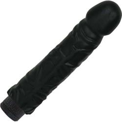 Doc Johnson Quivering Cock Intimate Vibrator with Sleeve, 8 Inch, Black