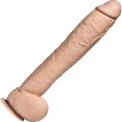 Naturals Dong with Removable Suction Cup, 12 Inch, Vanilla Flesh