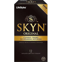 LifeStyles SKYN Polyisoprene Non-Latex Lubricated Condoms, Pack of 3, Original