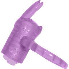 Honey Bunny Jelly Vibro Cock Ring, Purple