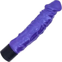 Pearl Sheen (Pearl Shine) Veined Realistic Vibrator, 9 Inch, Lavender