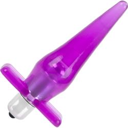 CalExotics Mini Vibro Tease Waterproof Butt Plug, 4 Inch, Pink