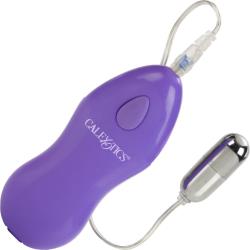 CalExotics Ballistic Mini Silver Bullet Plug-In Vibe, 1.6 Inch, Purple