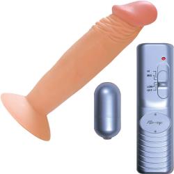 RealSkin All American Whopperss Vibrating Dong, 6 Inch, Flesh
