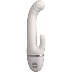 Nirvana G Spot Silicone Female Vibrator, 7.5 Inch, White
