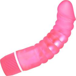 Silky Stud G Spot Waterproof Personal Vibrator, 7 Inch, Pink