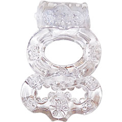 Nasstoys Macho Crystal Collection Jelly Double Ring, Crystal