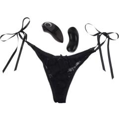 Little Black Panty Remote Control 10-Function Vibrating Thong