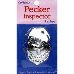 Official Inspector Badge, Pecker Inspector