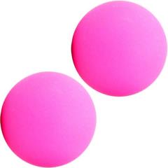 Maia SB1 Silicone Ben Wa Balls, 1 Inch, Neon Pink