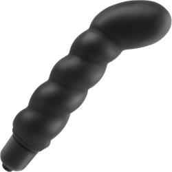 Anal Fantasy Collection Ribbed P-Spot Vibe, 4.25 Inch, Black