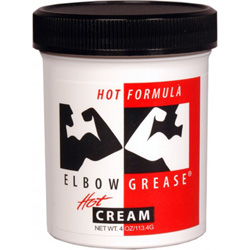 Elbow Grease Hot Cream Personal Lubricant, 4 oz (113 g) Jar
