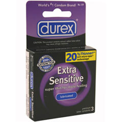 Durex Extra Sensitive Lubricated 3 Condoms Pack
