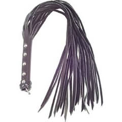 Spartacus Leather Strap Whip, 30 Inch, Purple