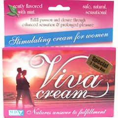 Viva Cream Female Stimulant Cream, 3 Tubes, 5 mL each