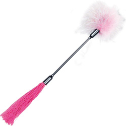Sex and Mischief S&M Whipper Tickler, Pink and White