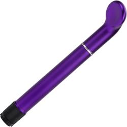 California Exotics Clit O Riffic G-Spot Intimate Vibrator, 7.5 Inch, Metallic Purple
