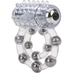 CalExotics 10 Bead Maximus Enhancement Ring, 2.5 Inch, Clear