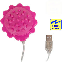 Doc Johnson USB Powered Vibrating Massage Ball, 2.75 Inch, Pink