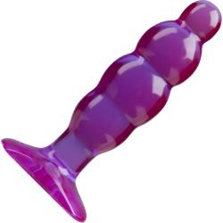 Spectragels Anal Stuffer SilaGel Butt Plug, 6 Inch, Purple