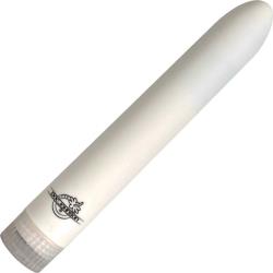 White Nights Slim Waterproof Traditional Sensual Vibrator, 7 Inch, White