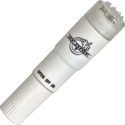 White Nights Pocket Rocket Waterproof Clitoral Vibrator, 4 Inch, White