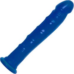 Doc Johnson Jelly Jewels Dong with Suction Cup, 9 Inch, Sapphire