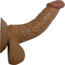RealSkin Latin American Whoppers Ballsy Dong, 6.5 Inch, Brown