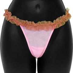 Necessary Objects Cherry Pie Pom Pom Thong, Large, Seashell Pink