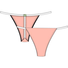 Necessary Objects Barely Nude T-bar Thong Panty, Large, Blush Pink