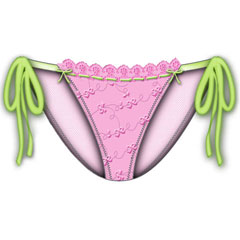Lost In Paradise String Tied Bikini Small Pink