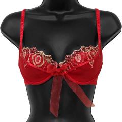 Necessary Objects of the Nile Lined Underwire Bra, Size 32A, Red
