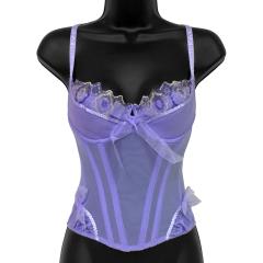 Necessary Objects Jewel of the Nile Molded Bone Corset, 34B, Lavender