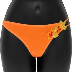 Wildflower Low Rise Thong Medium Orange