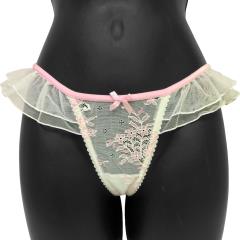 Ruffled Fantasy Special Occasion Thong Small Ivory