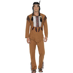 Native American Inspired Warrior Costume, Large