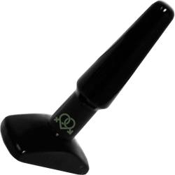 OptiSex Flexible Juicy Butt Plug, 4.75 Inch, Black