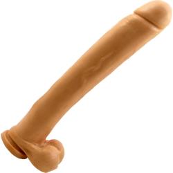 Ignite Exxxtreme Life Like Dong with Balls and Suction Base, 16 Inch, Flesh