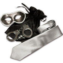 Sex and Mischief S&M SHADES Trilogy Light Bondage Kit, Silver