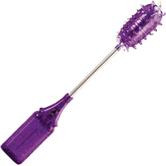 Vibrating Jelly Wiggle Wand Stimulator, 10 Inch, Sexy Purple