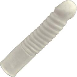 Ribbed NeoSkin Life Like Dong, 7 Inch, Ivory