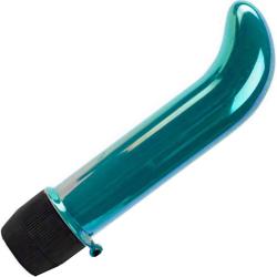 Skinny Mini G Spot Waterproof Vibrator for Women, 5.25 Inch, Iridescent Teal