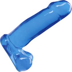 Real Man Cyber Jell-LeeMajestic Cock with Balls, 6.5 Inch, Deep Blue