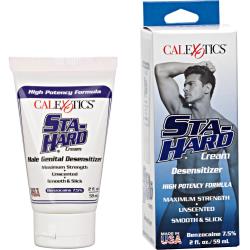 CalExotics Sta Hard Desensitizing Cream for Men, 2 Fl.Oz (59 mL), Boxed
