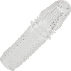 0.75 Inch Extra Length Senso Penis Extension, 5.5 Inch, Clear