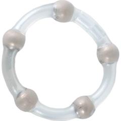 CalExotics Metallic Bead Cock Ring, 1.25 Inch
