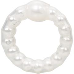CalExotics Pearl Beaded Prolong Ring, 1.5 Inch, White