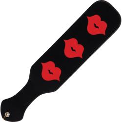 California Exotics Triple Kisser Smackers Paddle, 12.25 Inch, Black/Red