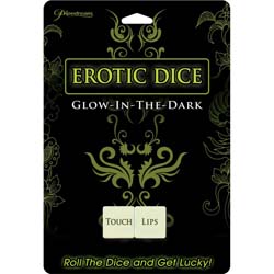 Pipedream Erotic Dice Glow-in-the-Dark Dice